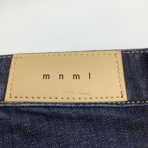 mnml Mens Button Fly Jeans Blue Size 32 x 33 - Picture 4 of 7